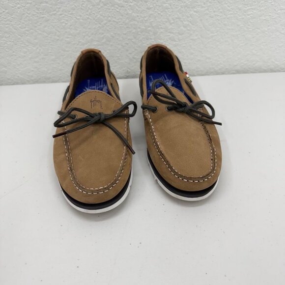Guy Harvey Starboard Leather Slip On Boat Shoe Loafers Mens size 9 - Picture 2 of 8
